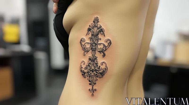 Ornate Floral Tattoo Art