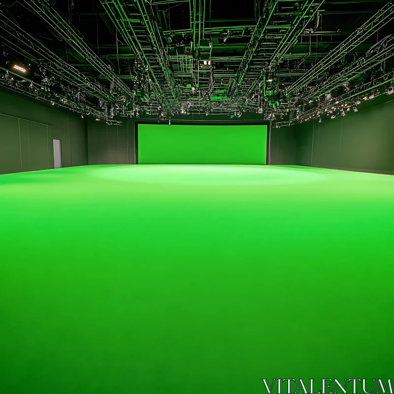 Vivid Green Screen Filming Studio