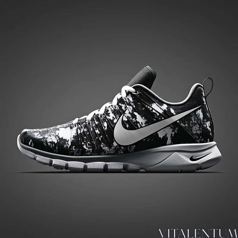 Black and White Sport Shoe