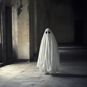 Ghostly Presence in Empty Corridor