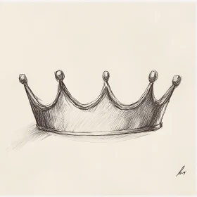 Minimalist Crown Drawing