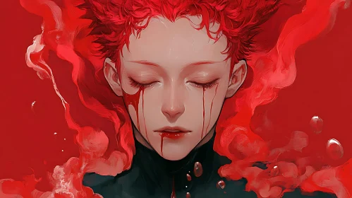 Crimson Tears: A Study in Red and Emotion