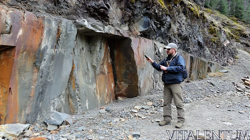 AI ART Geological Wonder: A Moment Frozen in Time