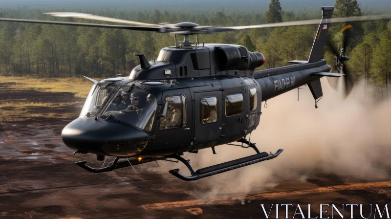 Captivating Helicopter Flight Through Enchanting Forest