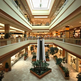 Multi-Level Shopping Center Interior