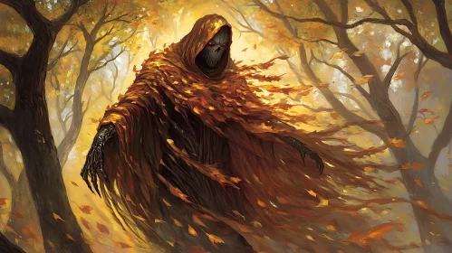 Cloaked Entity in Fall Woods