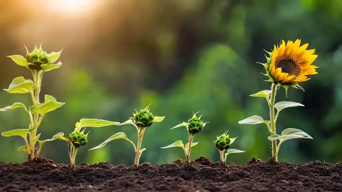 Stages of Sunflower Growth