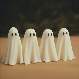 Minimalist Ghosts Halloween Decoration