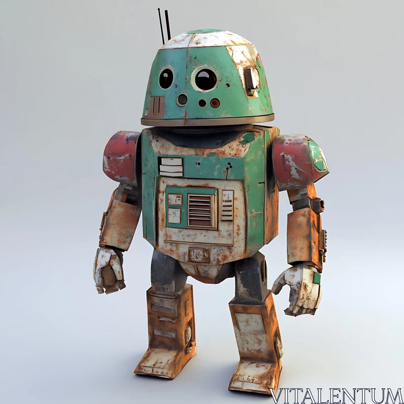 Retro Sci-Fi Robot Droid AI Image