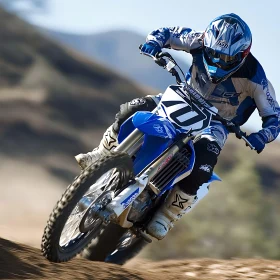 Motorcycle Racing in the Desert