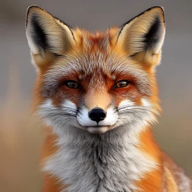 Detailed Fox Face - Wildlife Photography