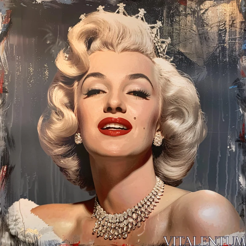 AI ART Iconic Marilyn Monroe Glamour Portrait