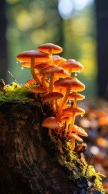 Enchanting Orange Tree Mushroom Imagery