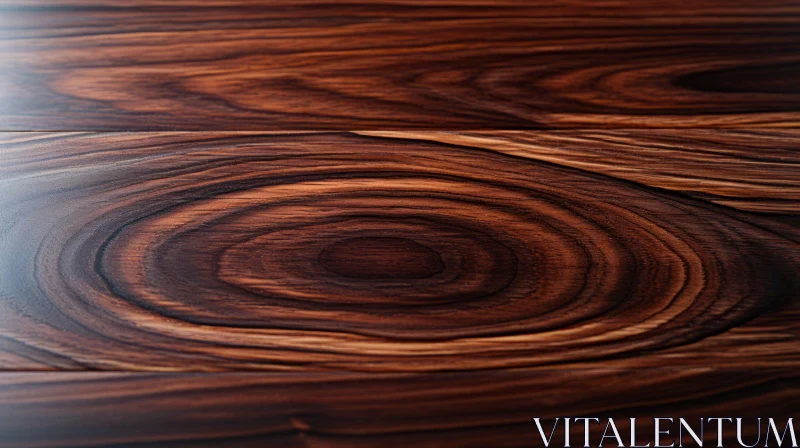 Exquisite Craftsmanship of Dark Wood Veneer - Tabletop Photography AI Image