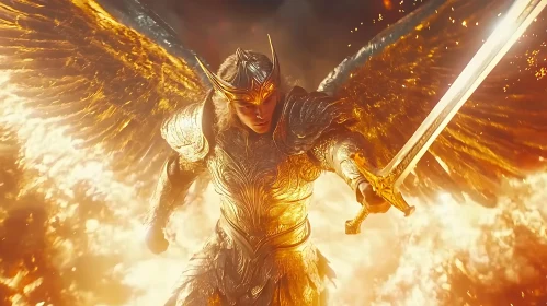 Winged Warrior of Light and Fire