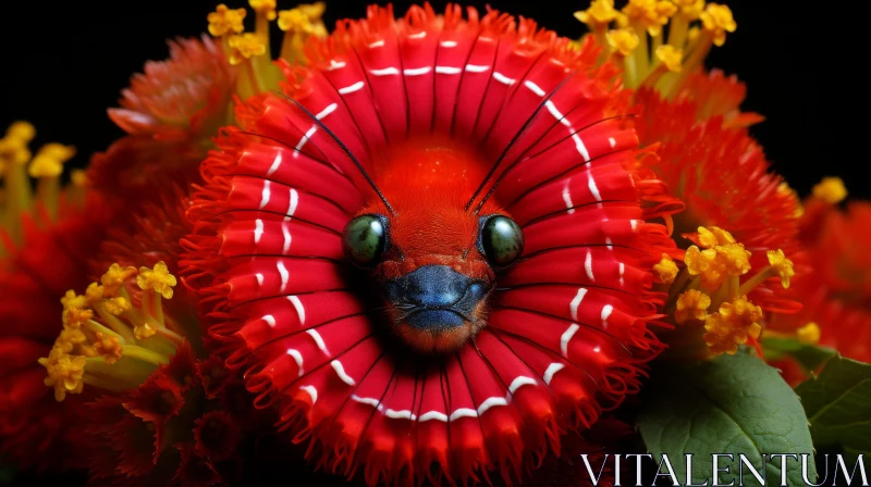 AI ART Intricate Marine Life in Flower Imagery