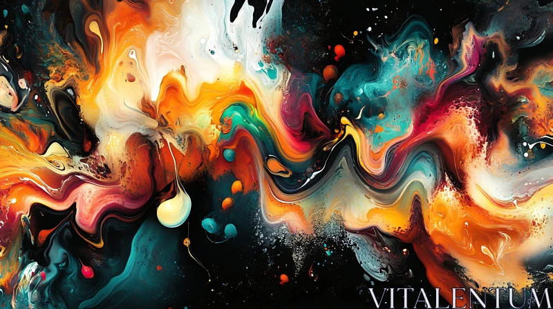 AI ART Colorful Fluid Abstract Design