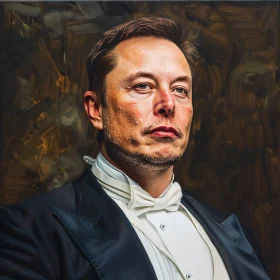 Sophisticated Elon Musk Portrait