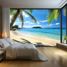 Island Paradise Bedroom with Ocean View