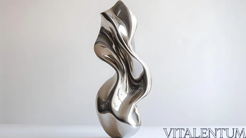 AI ART Contemporary Fluid Art Metal Sculpture