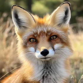 Close-Up of a Fox in the Wild