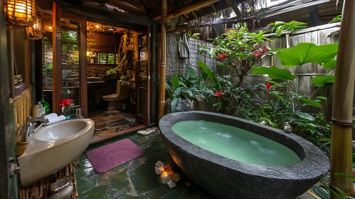 Tropical Bathroom Retreat