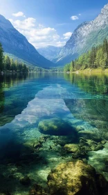 Peaceful Mountain Lake