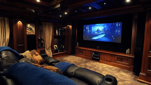 Cozy Home Cinema Interior