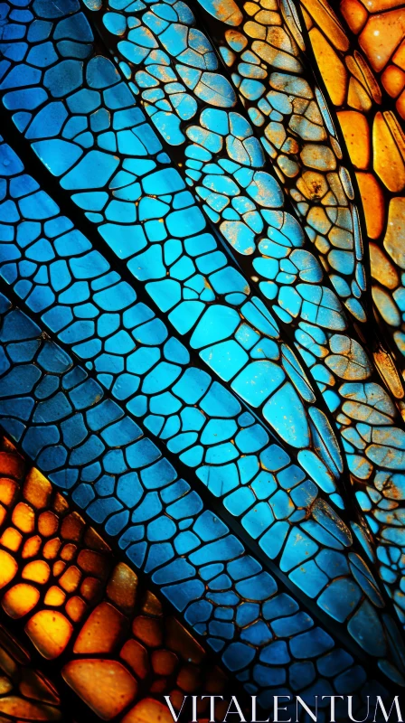 Surrealistic Macro Photography of Dragonfly Wings AI Image