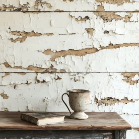 Vintage Still Life on Wooden Table