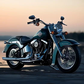 Motorcycle at Dusk