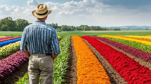 Vibrant Flower Field Landscape