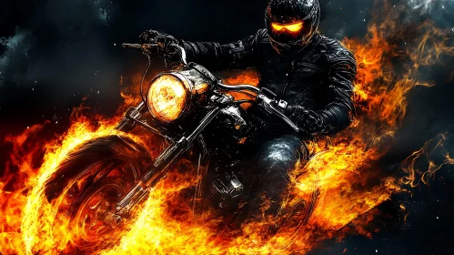 Burning Motorcycle Ride