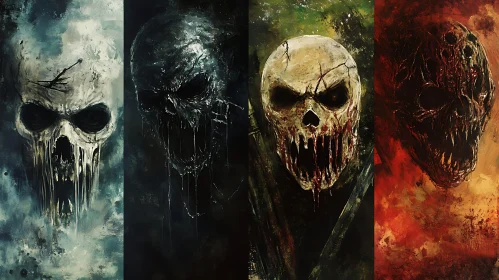 Grim Skulls Composition Art