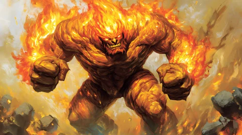 Flame Monster: A Creature of Fire