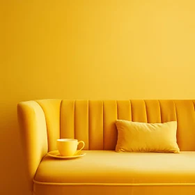 Monochromatic Yellow Interior Still Life