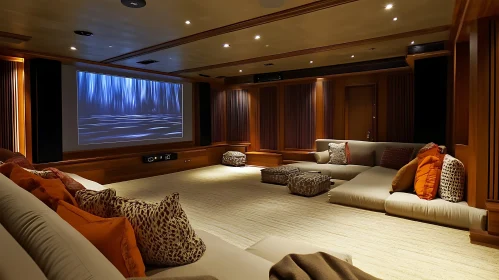 Comfortable Home Cinema Room