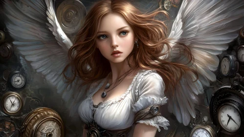 Clockwork Angel with Auburn Hair