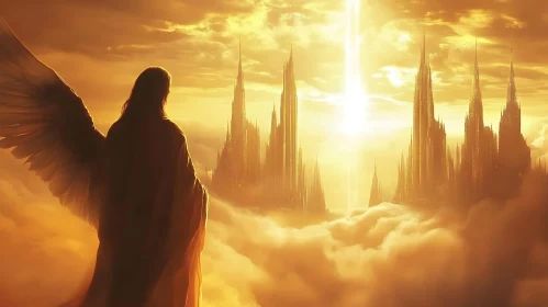 Heavenly Angel and the City of Gold