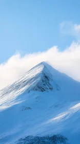 Majestic Snowy Mountain Summit