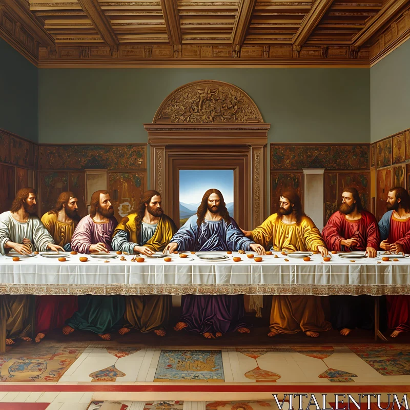 AI ART Iconic Last Supper Scene