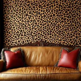 Luxurious Interior with Animal Print and Leather