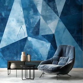 Abstract Blue Interior Design