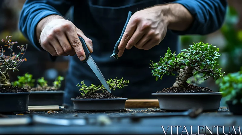 AI ART The Art of Bonsai: A Gardener's Touch