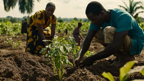 Agricultural Workers in Field