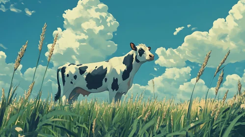 Pastoral Cow Scene