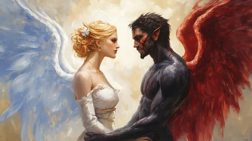 Clash of Two Worlds - Angel and Demon