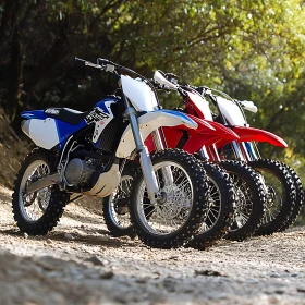 Off-Road Motorcycles Ready to Ride