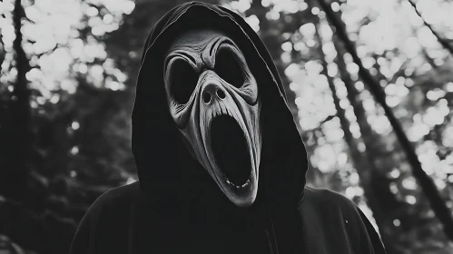 Monochrome Horror Mask