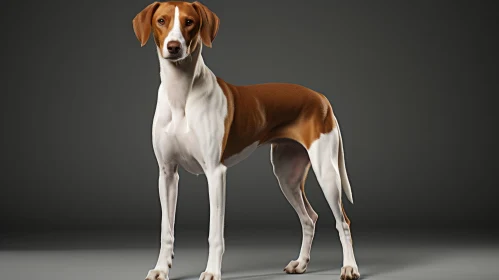 White and Brown Dog Artwork